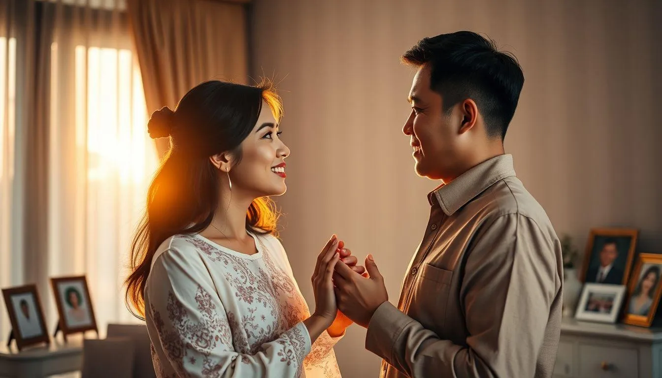 Pengertian dan Makna Ucapan Anniversary Pernikahan untuk Suami (c) Ilustrasi AI