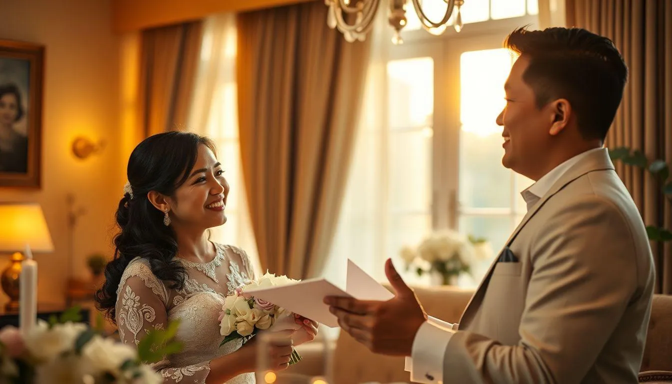 Jenis-jenis Ucapan Anniversary Pernikahan untuk Suami (c) Ilustrasi AI