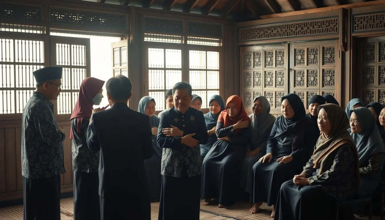 Contoh Ucapan Belasungkawa Bahasa Jawa Halus dan Artinya (c) Ilustrasi AI