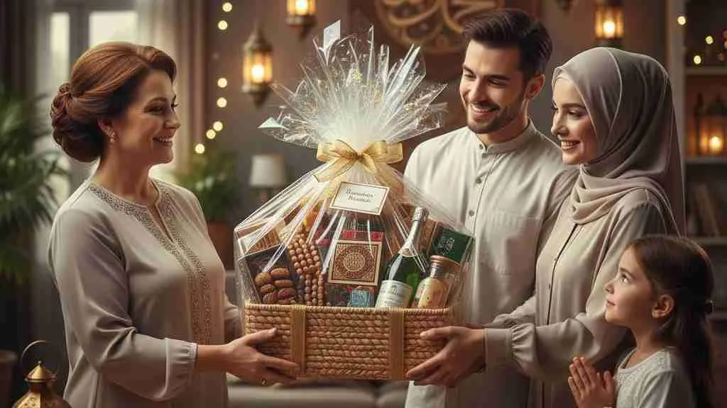 Etika dan Adab dalam Memberikan Ucapan Hampers (c) Ilustrasi AI