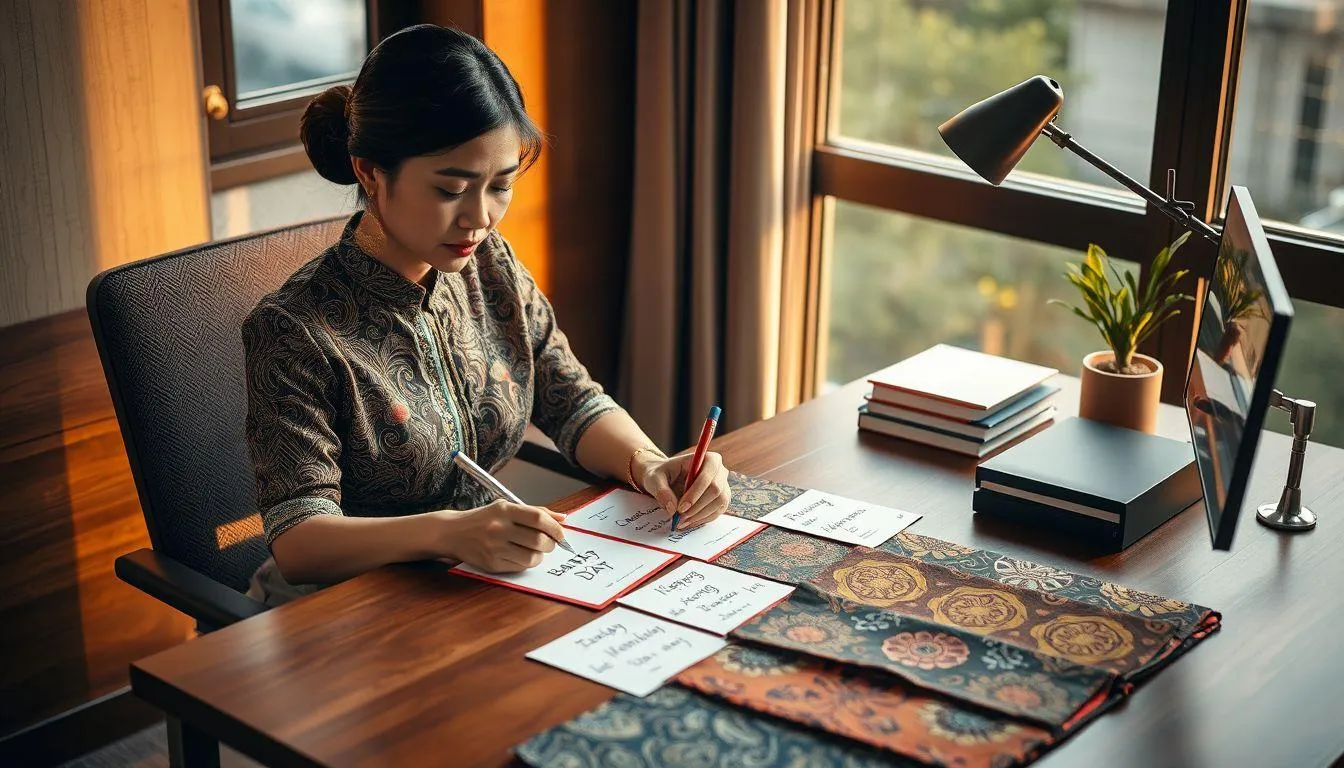 Tips Membuat Ucapan Hari Batik yang Menarik (c) Ilustrasi AI