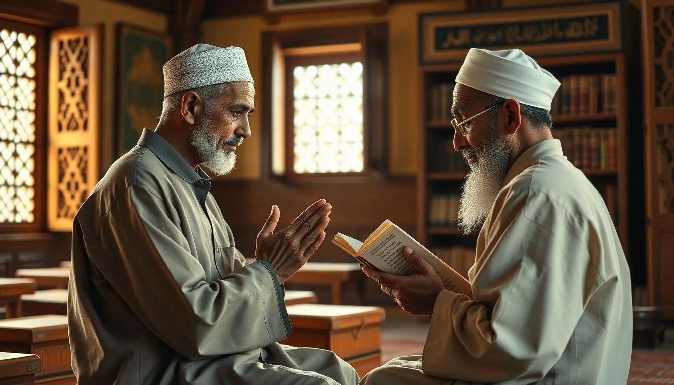 Etika Menghormati Guru dalam Islam (c) Ilustrasi AI
