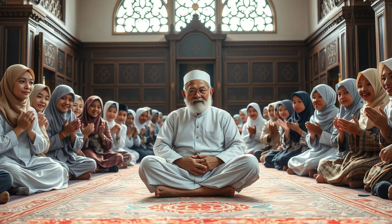 Jenis-Jenis Ucapan Hari Guru untuk Guru Ngaji (c) Ilustrasi AI