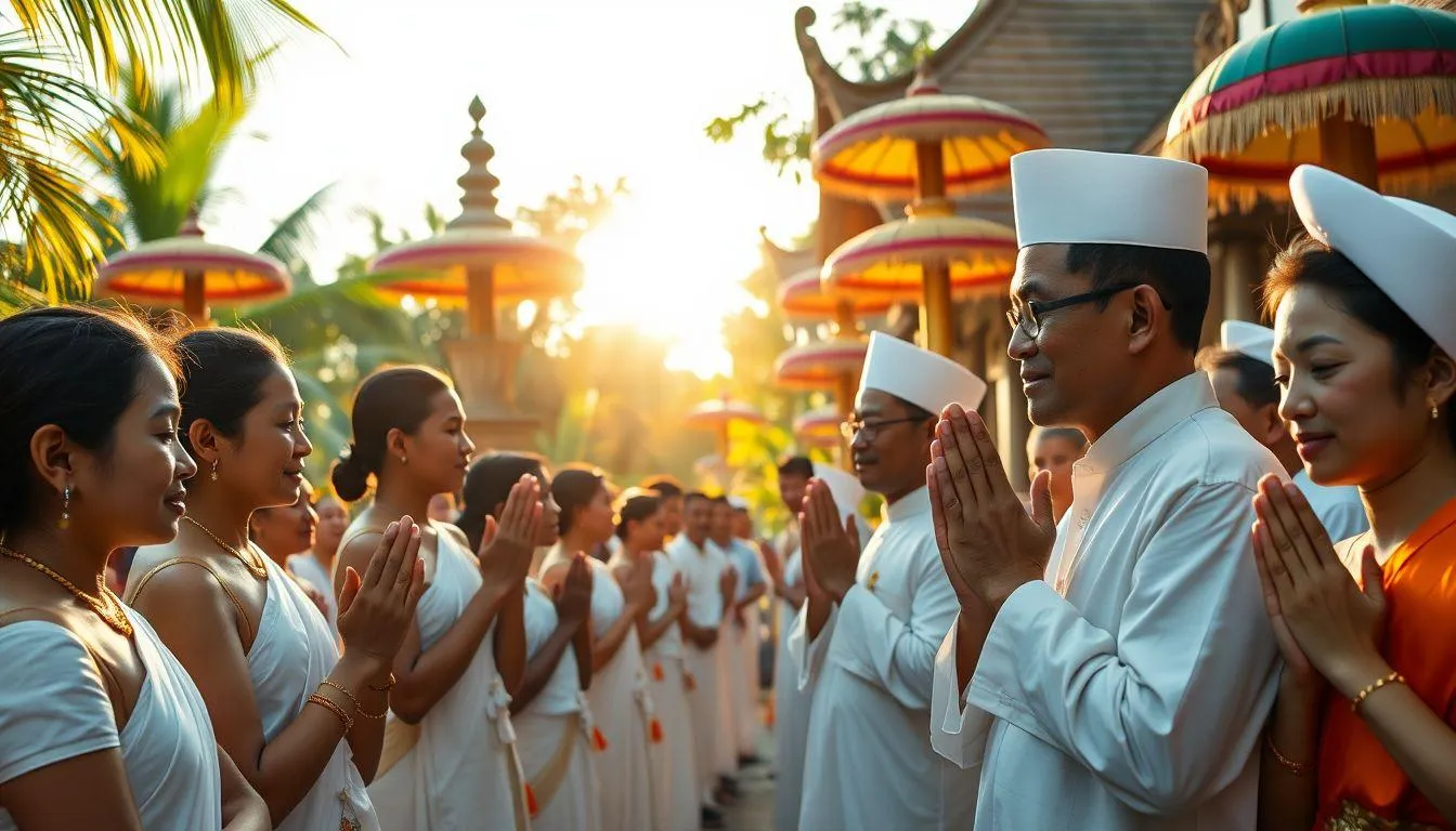 Cara Menyampaikan Ucapan Hari Raya Kuningan (c) Ilustrasi AI