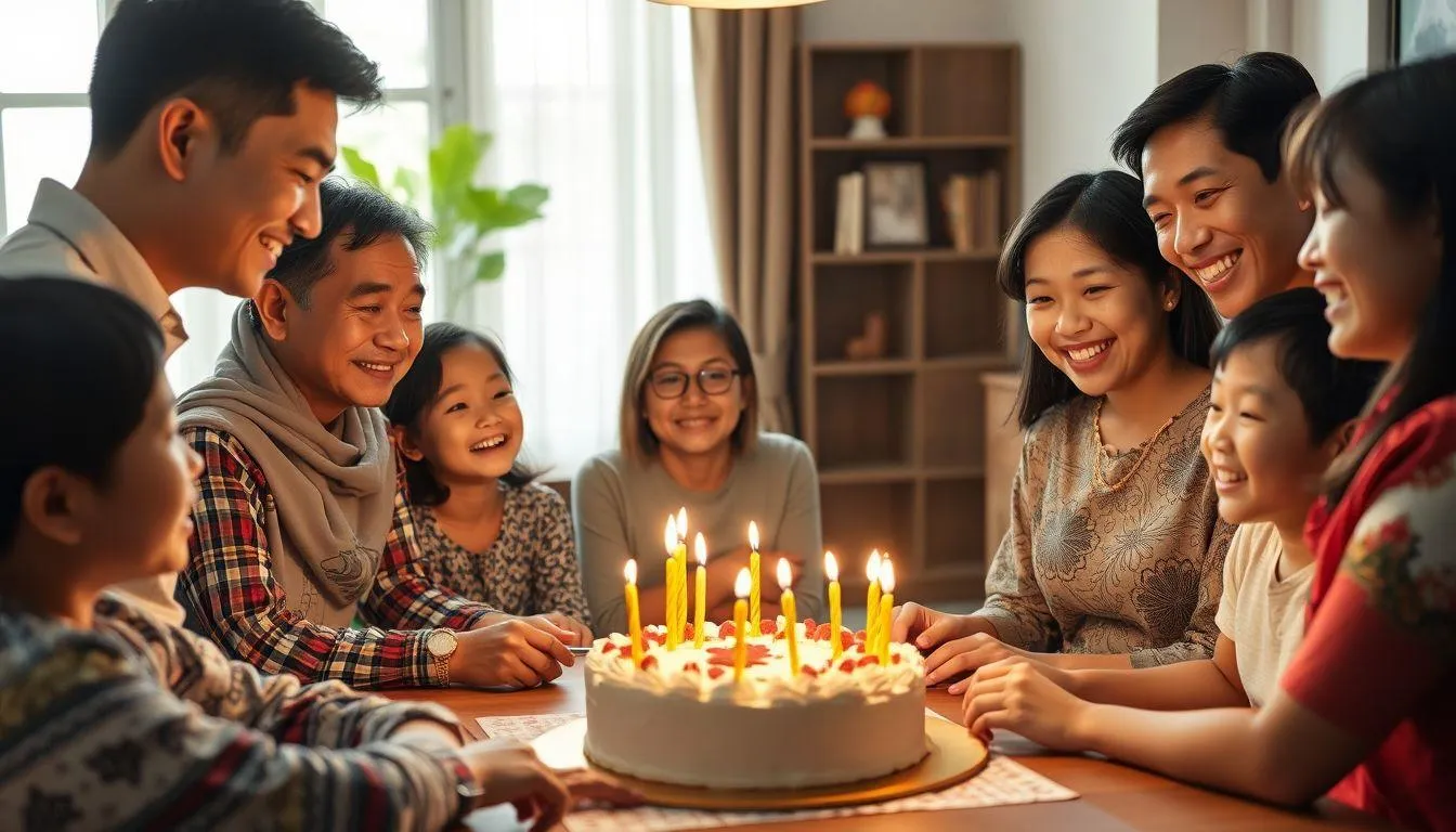 Jenis-Jenis Ucapan Hari Ulang Tahun Berdasarkan Hubungan (c) Ilustrasi AI