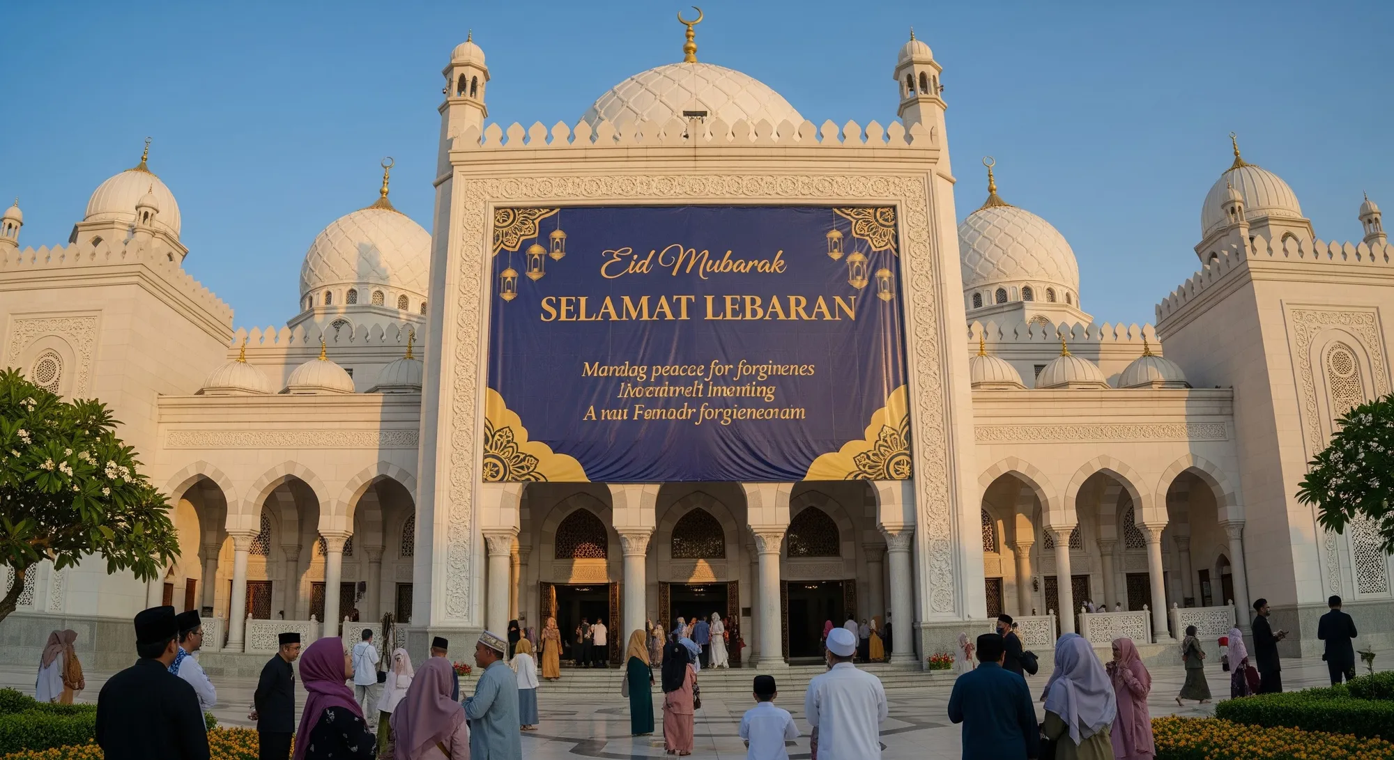 Ucapan Idul Fitri 2026 GIF Islami dan Penuh Makna (c) Ilustrasi AI