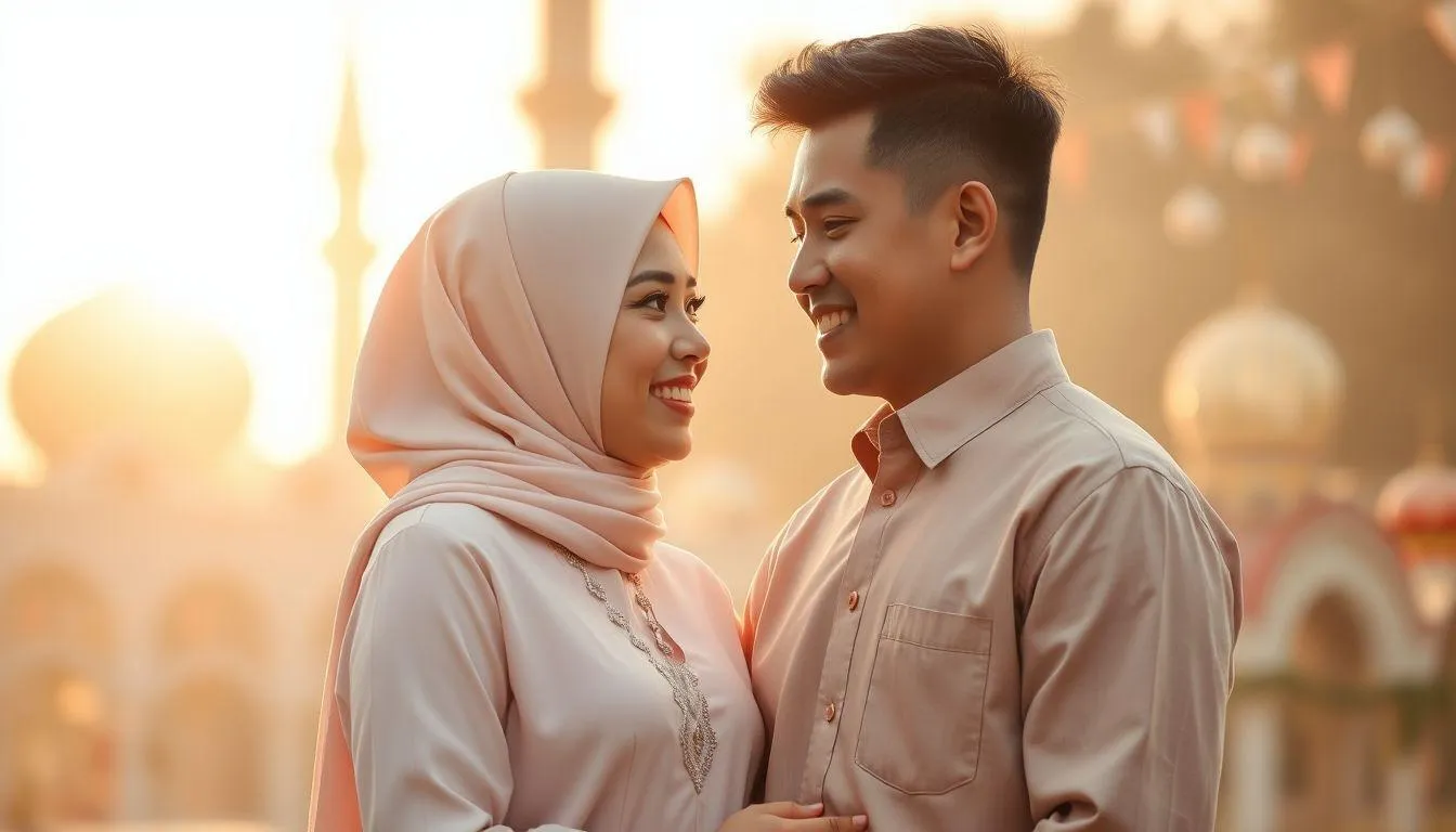 Ucapan Idul Fitri Romantis untuk Kekasih (c) Ilustrasi AI