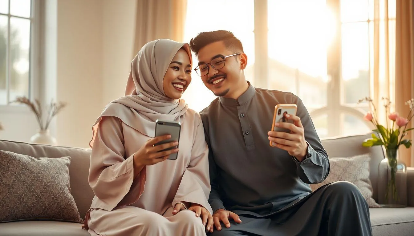 Ucapan Idul Fitri Bahasa Inggris untuk Kekasih (c) Ilustrasi AI