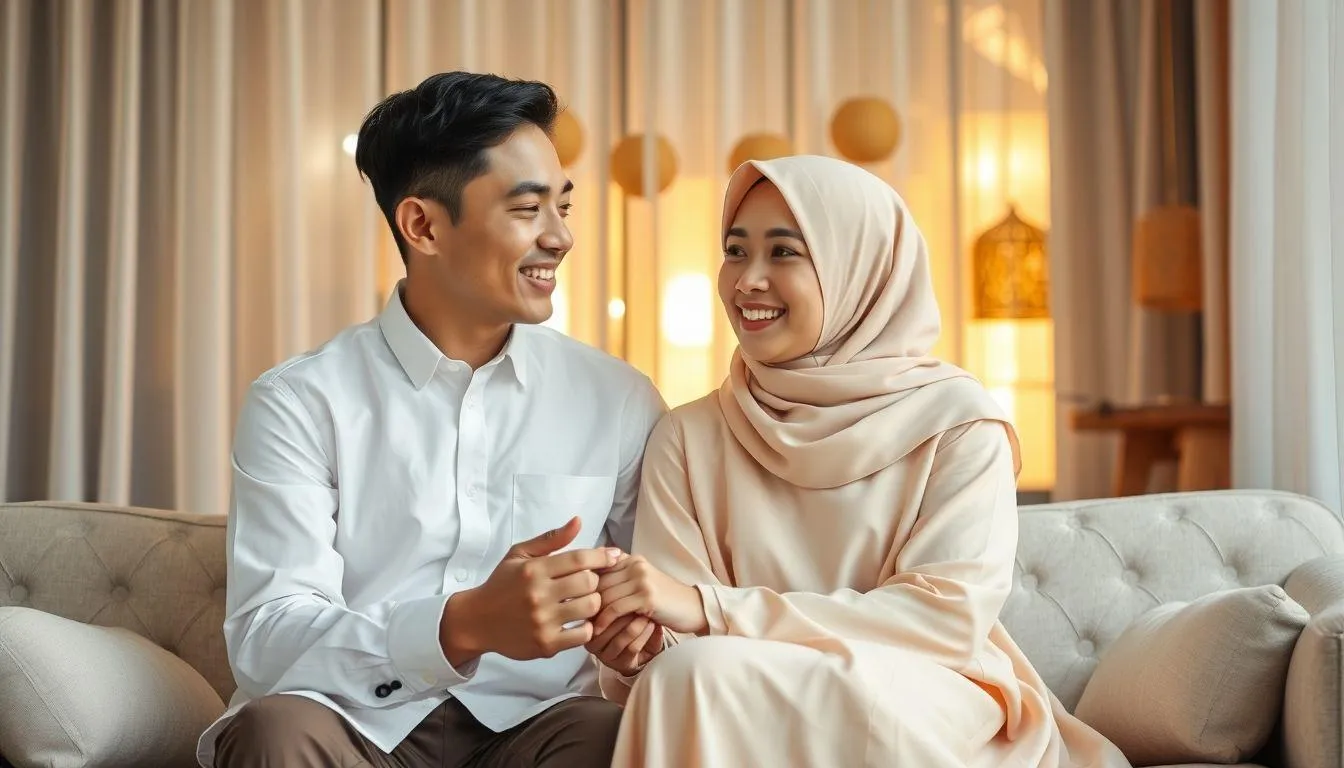 Ucapan Lebaran Sunda Halus untuk Pasangan dan Orang Tercinta (c) Ilustrasi AI