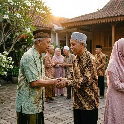 Ucapan Lebaran Bahasa Jawa Krama Inggil (c) Ilustrasi AI