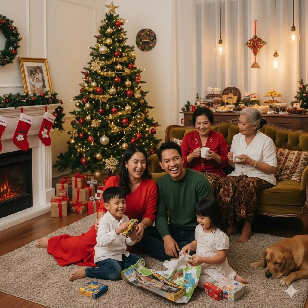 Pengertian dan Makna Ucapan Merry Christmas (c) Ilustrasi AI