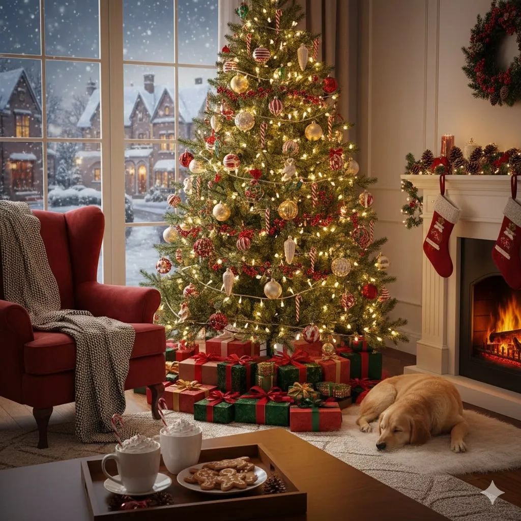 Ucapan Merry Christmas untuk Keluarga (c) Ilustrasi AI