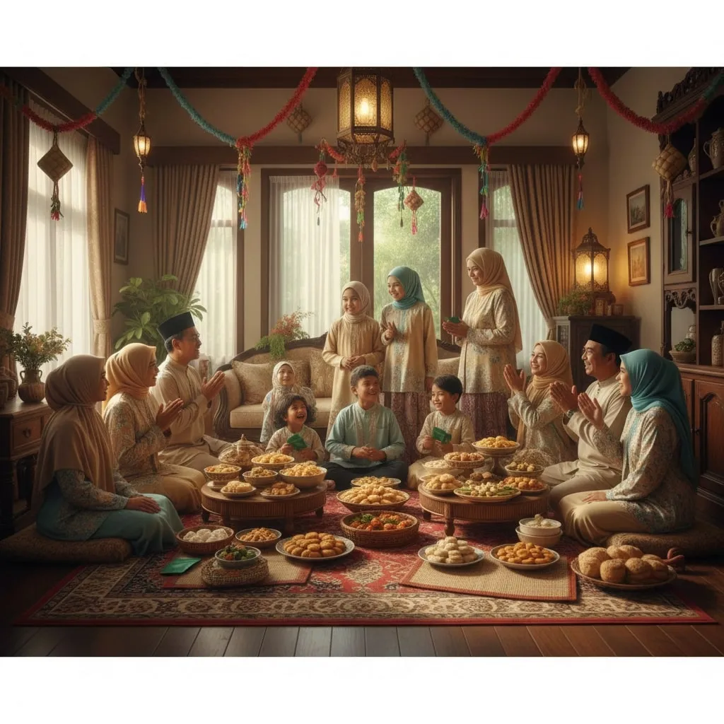 Makna dan Filosofi Ucapan Mohon Maaf Lahir Batin  (c) Ilustrasi AI