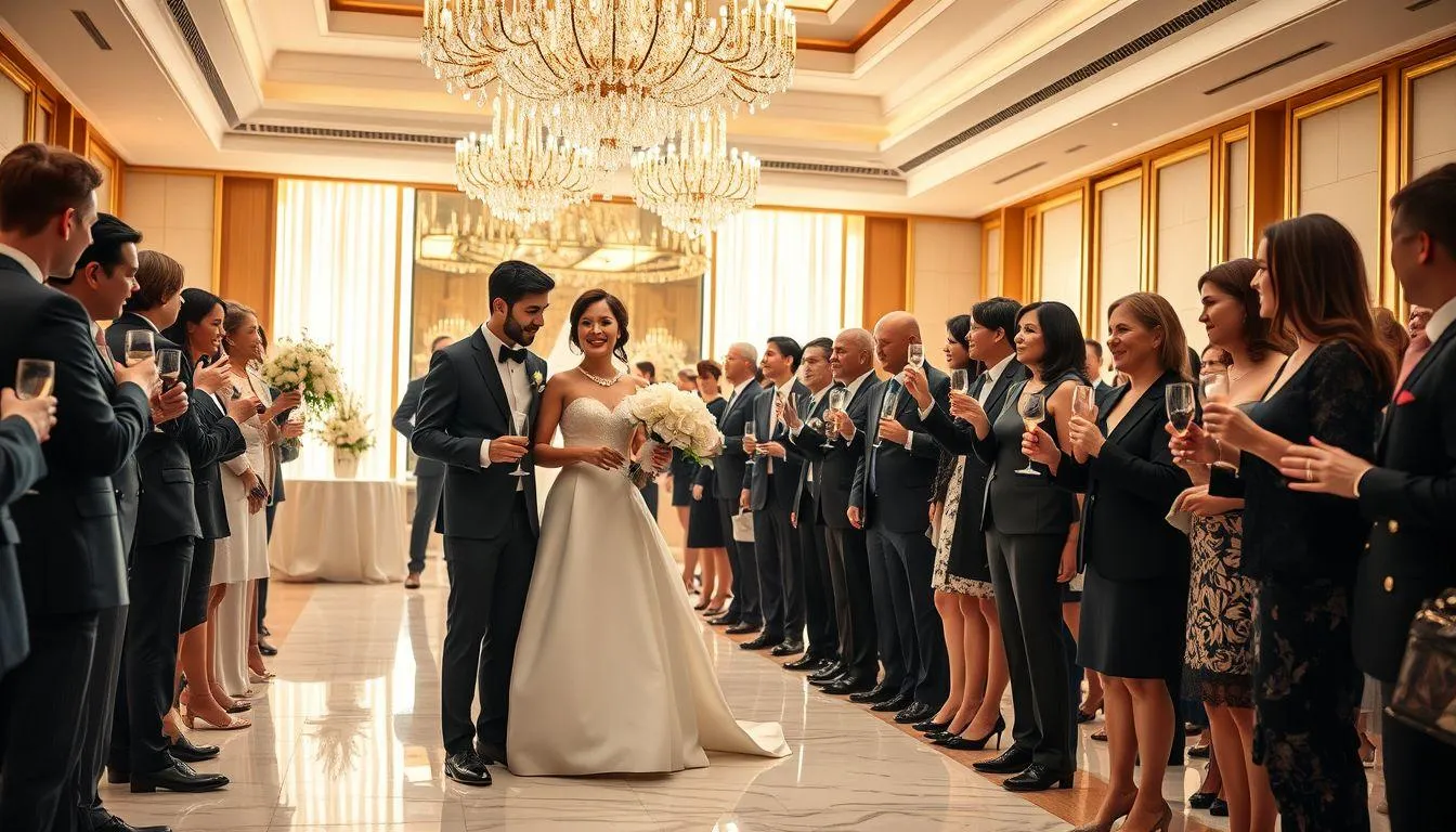 Jenis-Jenis Ucapan Pernikahan Bahasa Inggris Berdasarkan Konteks (c) Ilustrasi AI