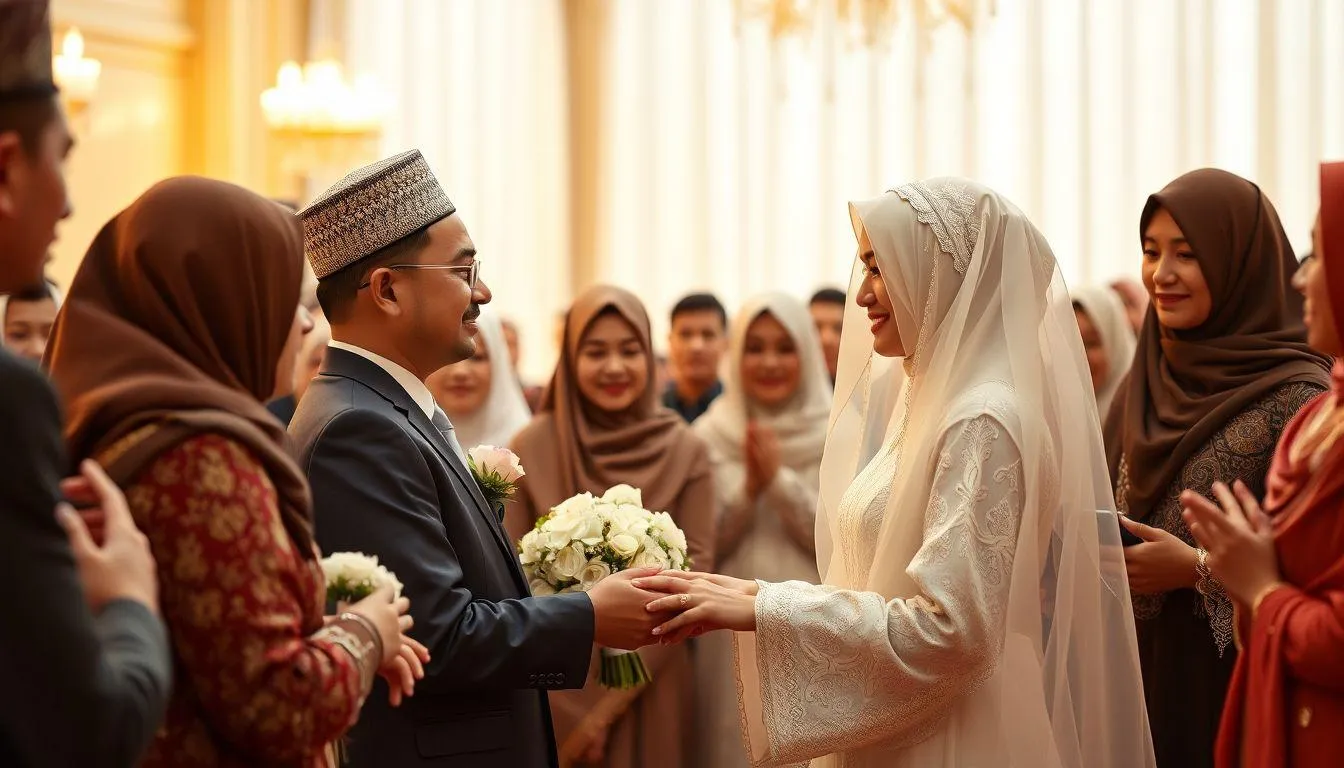 Pengertian dan Makna Ucapan Pernikahan yang Menyentuh Hati (c) Ilustrasi AI