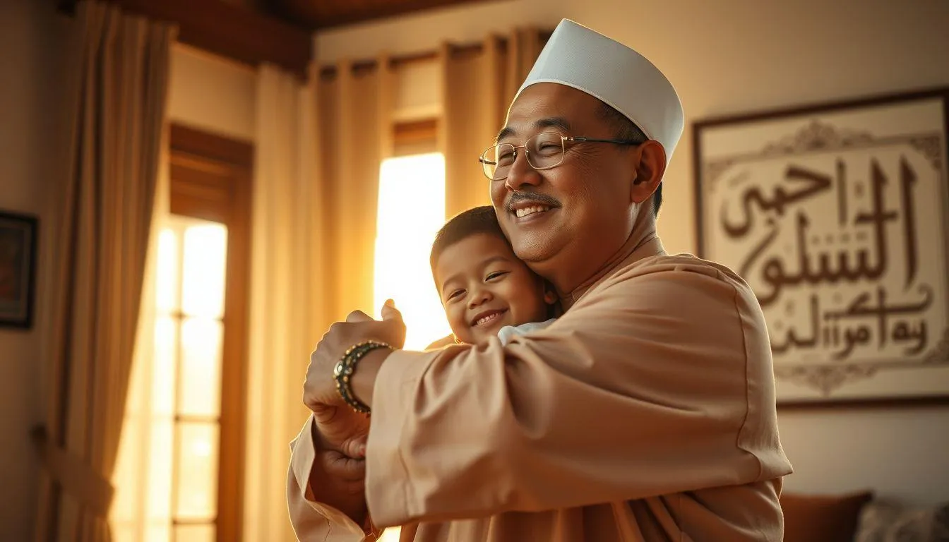 Ucapan Hari Ayah Islami Penuh Doa (c) Ilustrasi AI