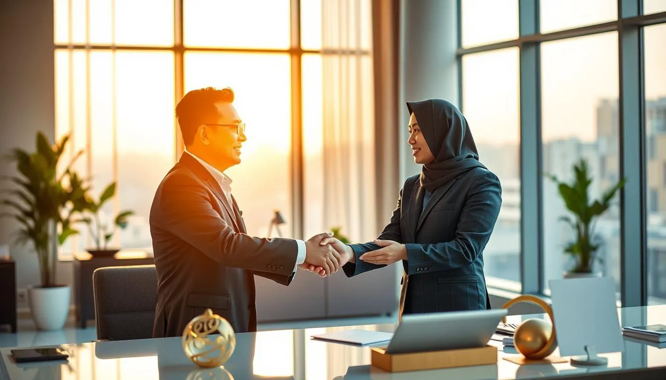 Ucapan Idulfitri untuk Rekan Kerja dan Profesional (c) Ilustrasi AI
