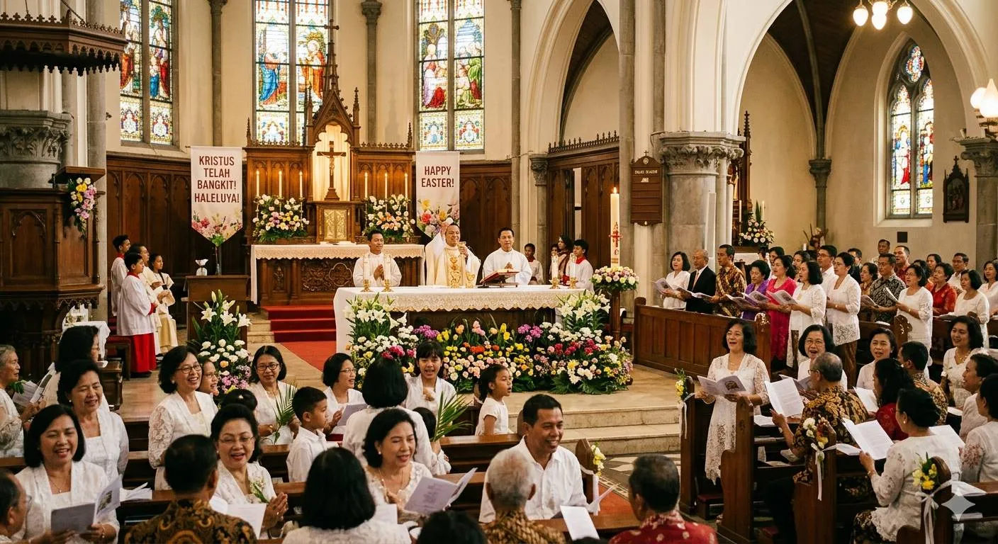 Ucapan Paskah Katolik Orisinal yang Puitis dan Menyentuh (c) Ilustrasi AI