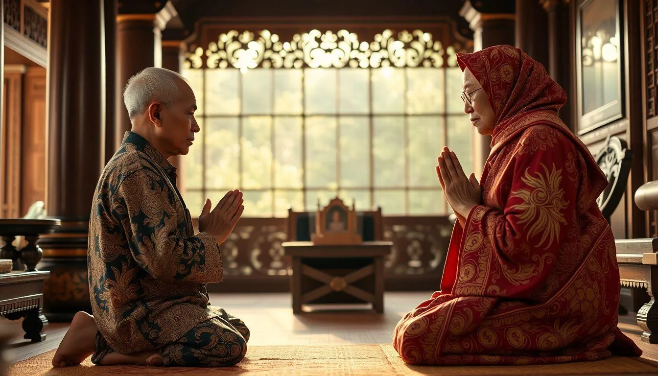 Struktur dan Komponen Ucapan Sungkem Lebaran Bahasa Jawa (c) Ilustrasi AI