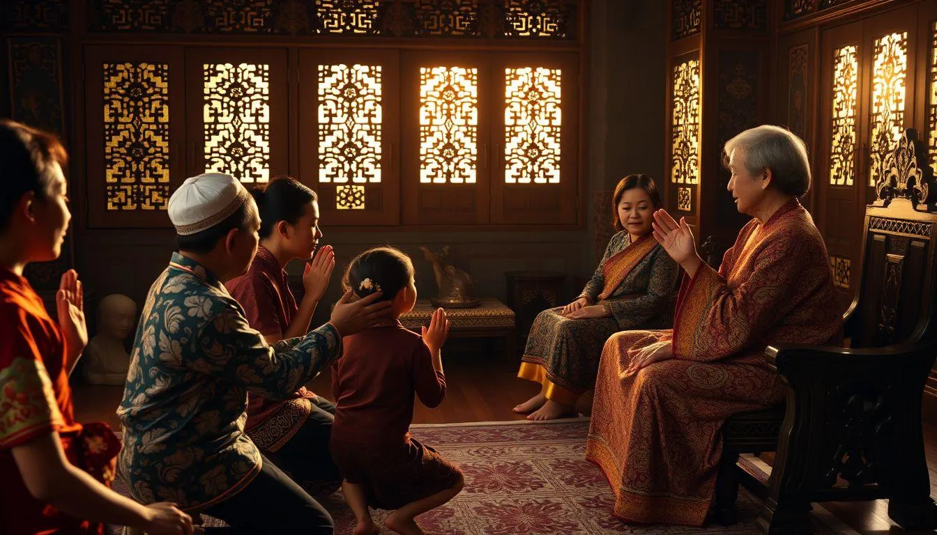 Contoh Ucapan Sungkem Lebaran Bahasa Jawa Lengkap (c) Ilustrasi AI