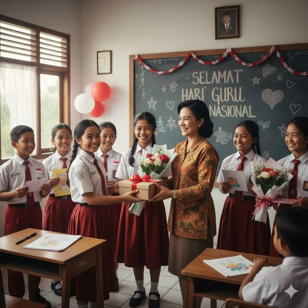 Pengertian dan Makna Ucapan Terima Kasih Kepada Guru (c) Ilustrasi AI