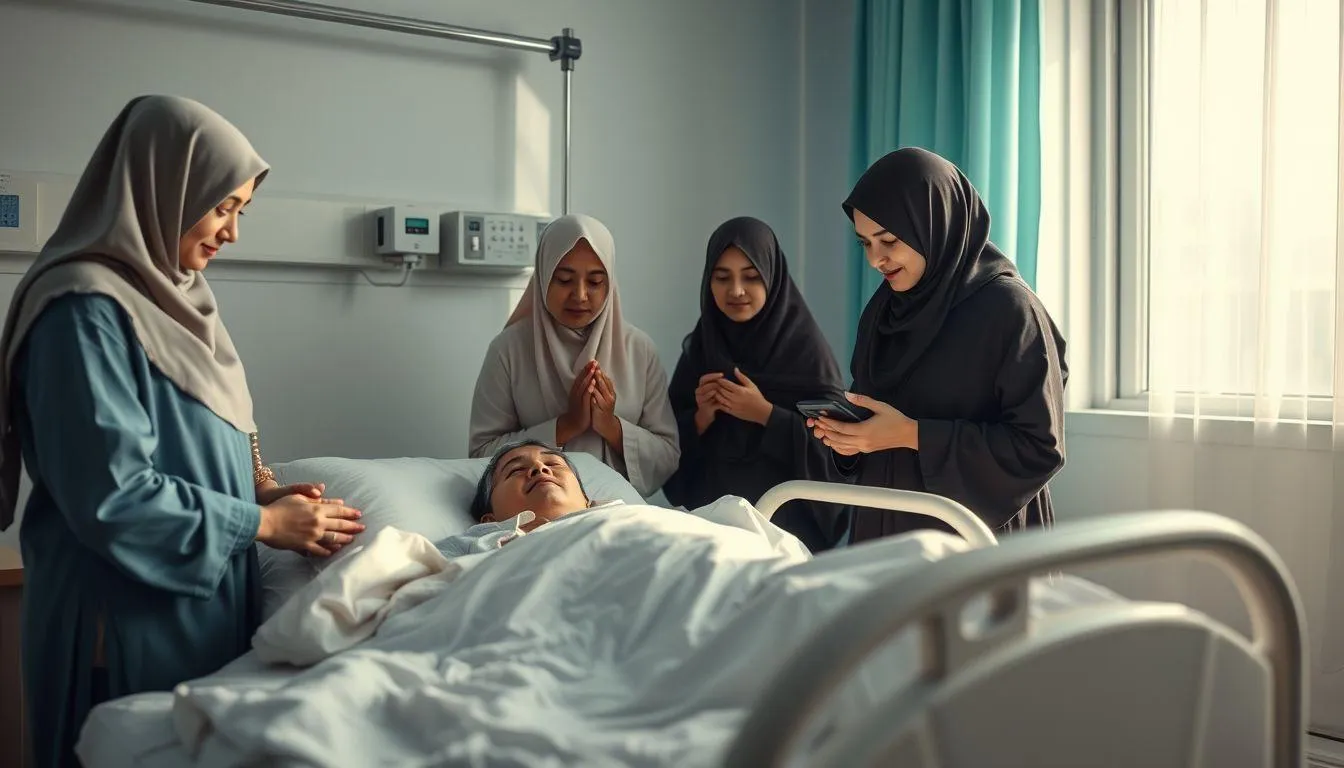 Adab dan Etika Menjenguk dalam Islam (c) Ilustrasi AI