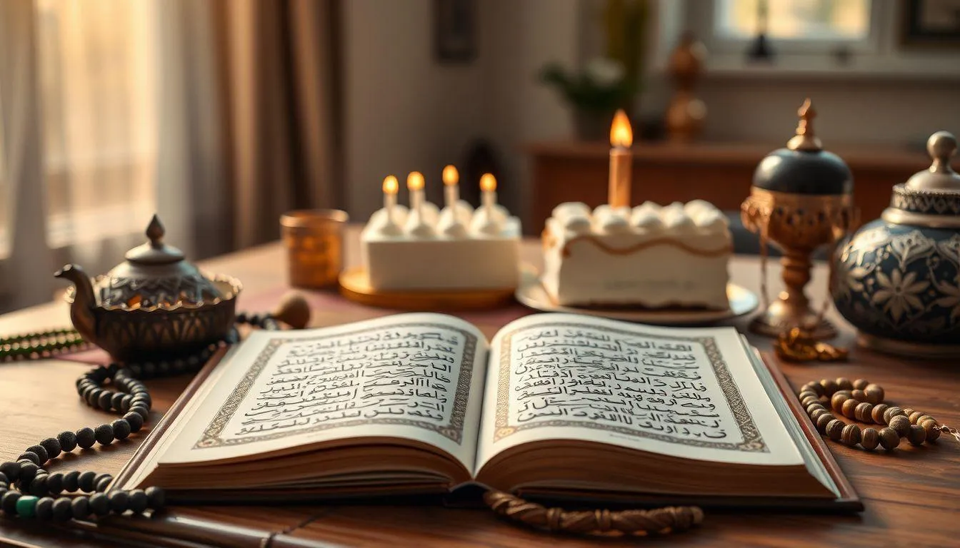 Perbedaan Ucapan Ulang Tahun Islami dengan Konvensional (c) Ilustrasi AI