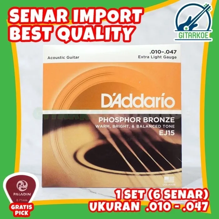 Main gitar makin puas pakai senar ini. (Shopee/gitarkoe)