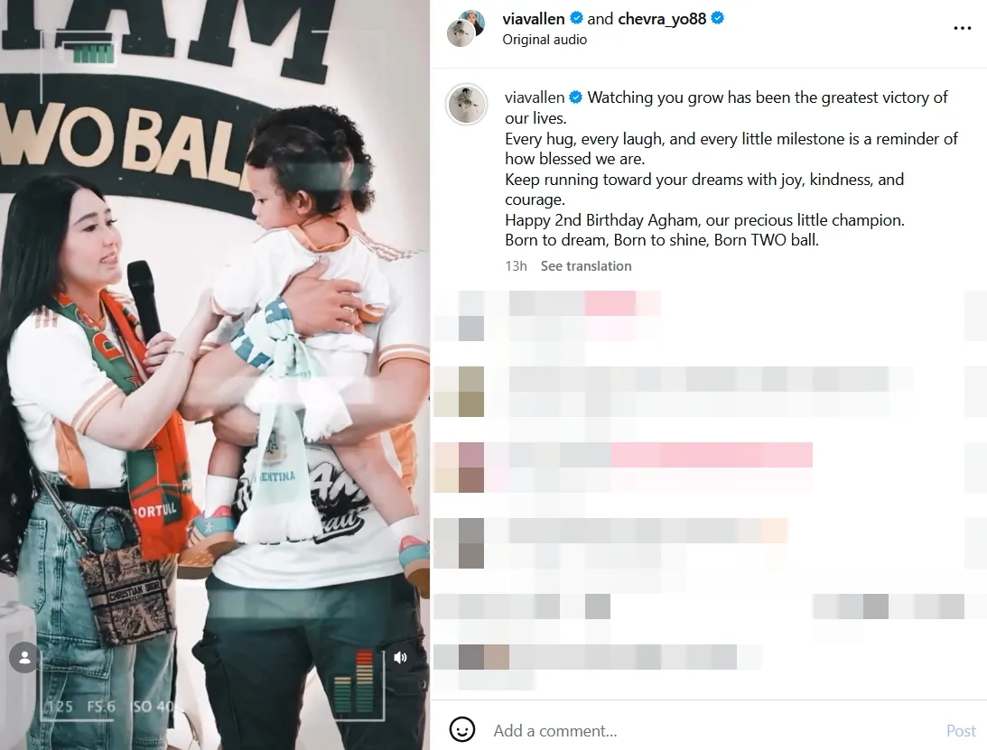 Via Vallen tulis pesan untuk Agham © instagram.com/viavallen