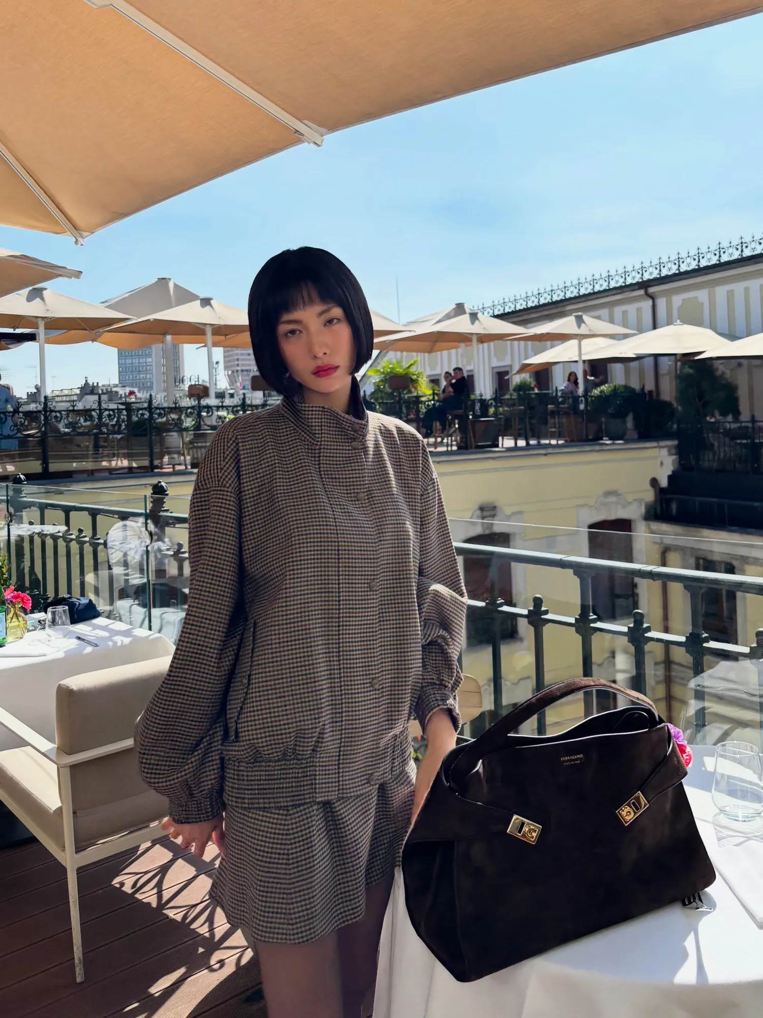 Nana pamerkan bold make-up. (Instagram.com/jin_a_nana)