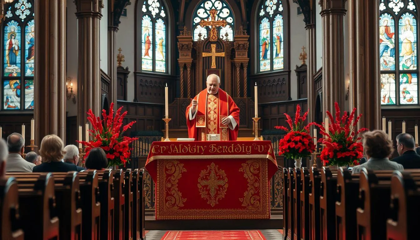 1. Cara Mengenali Warna Liturgi Minggu Palma dalam Gereja Katolik (c) Ilustrasi AI