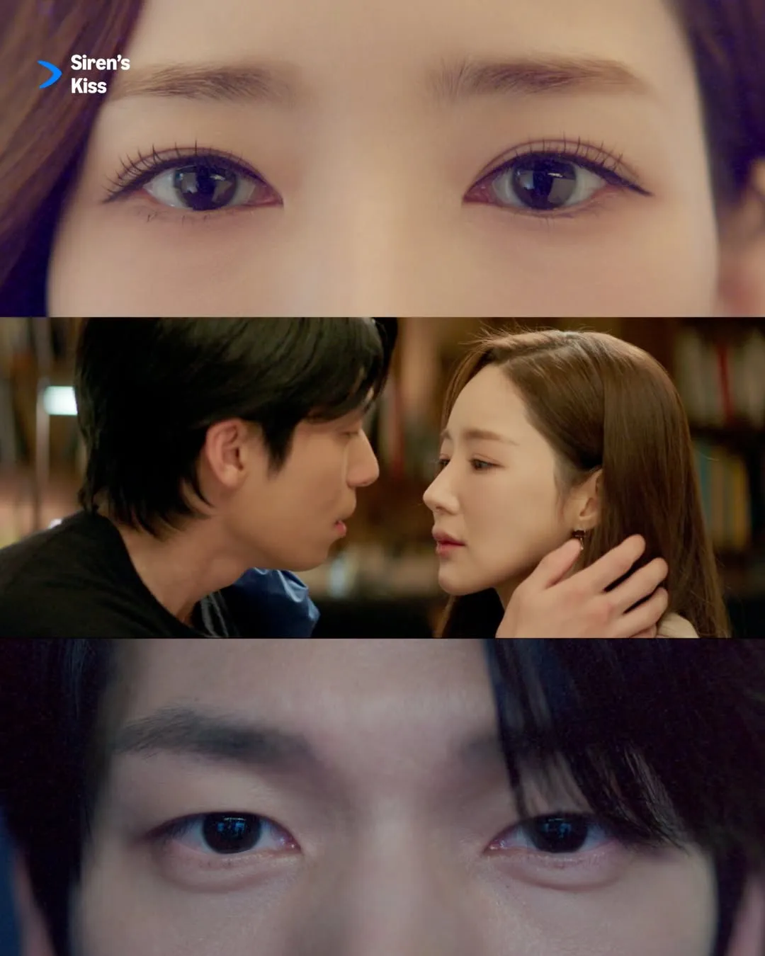 Fokus mata Park Min Young dan Wi Ha Jun (credit: Prime Video)