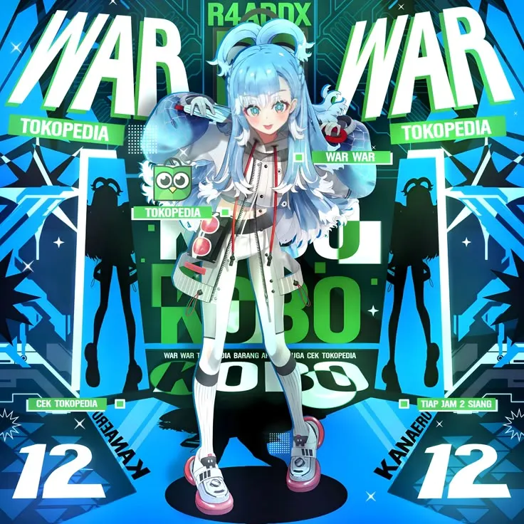 Kobo Kanaeru sebagai model iklan Tokopedia (Credit foto: Tokopedia)