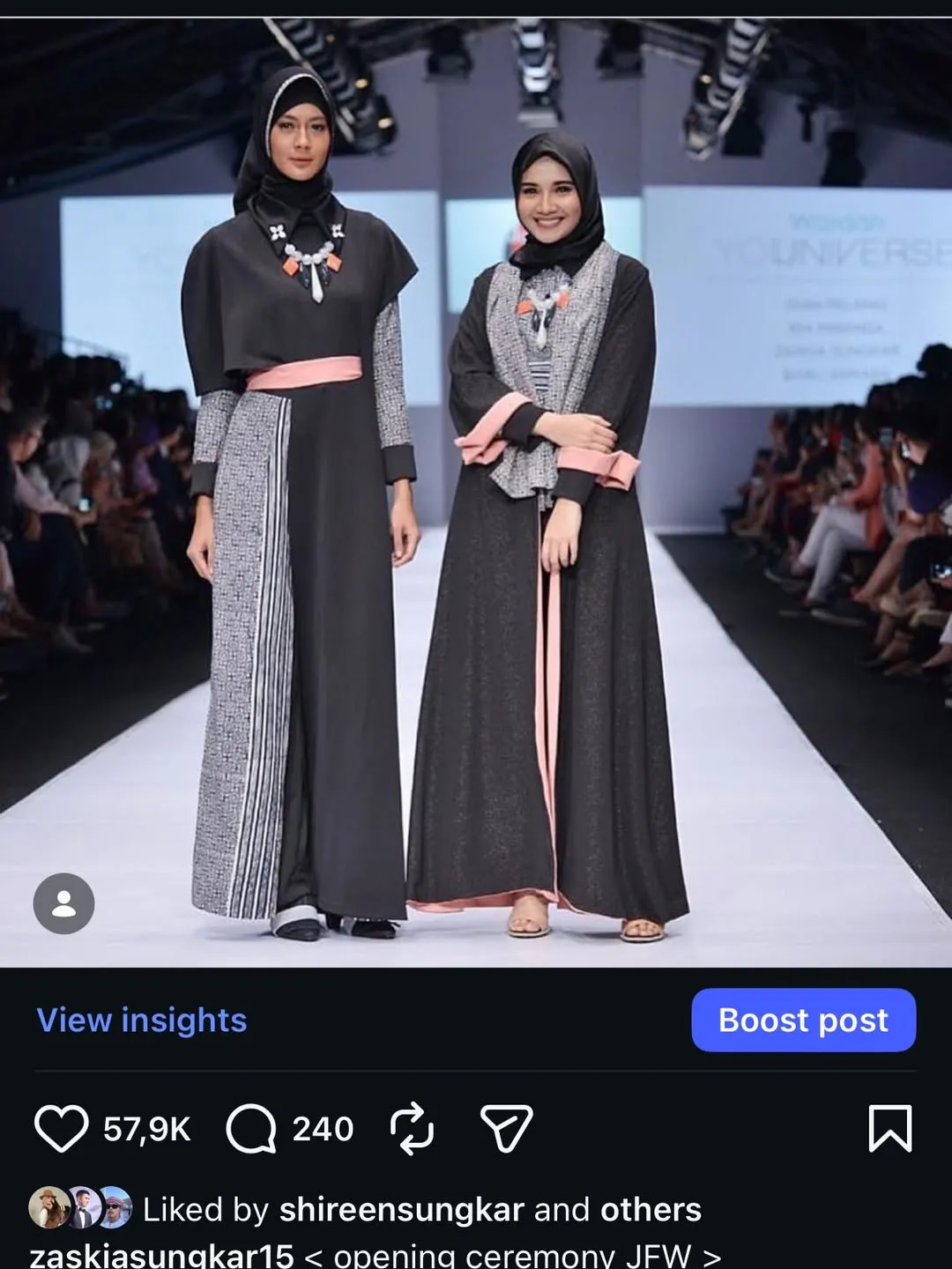 Kenang Karir di Dunia Fashion  (credit: Instagram.com/zaskiasungkar15/)
