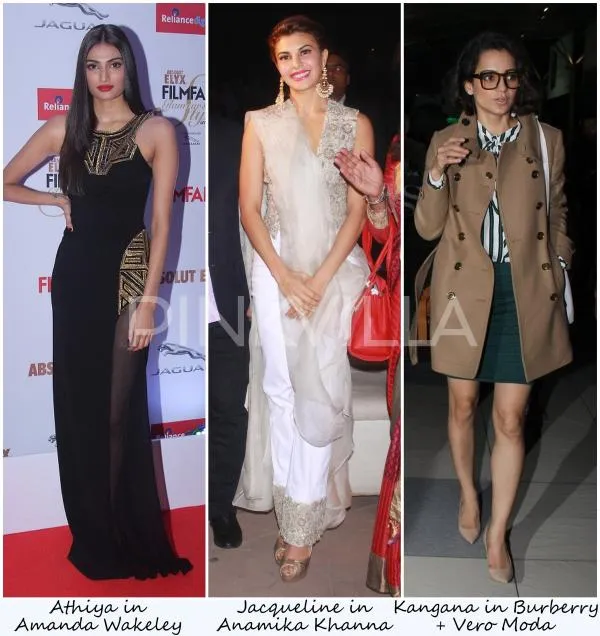 Athiya, Jacqueline dan Kangana
