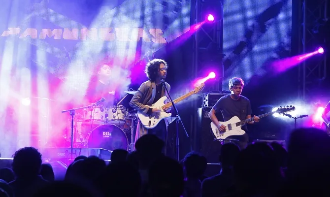 Pamungkas tampil di Hodgepodge 2019 © KapanLagi.com/Muhammad Akrom Sukarya