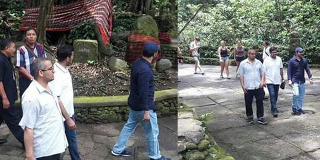 Para Pangeran Arab menyempatkan diri untuk mengunjungi Monkey Forest © merdeka.com