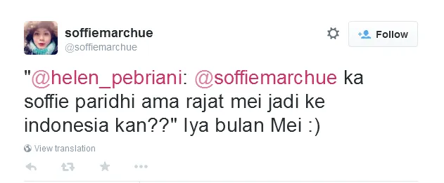 Paridhi dan Rajat bakal ke Indonesia bulan Mei! @twitter/soffiemarchue