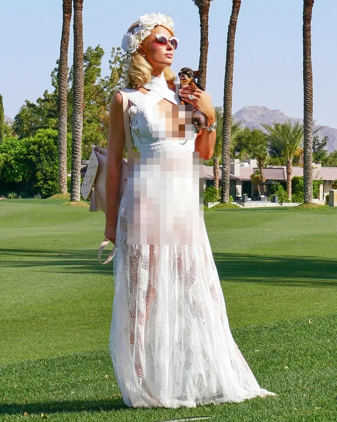 Kostum Coachella 2018 Paris Hilton (credit : instagram.com/parishilton)