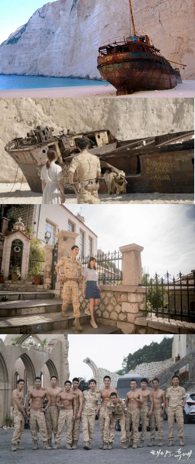 Lokasi syuting Descendants of the Sun laris manis dikunjungi turis. © allkpop.com