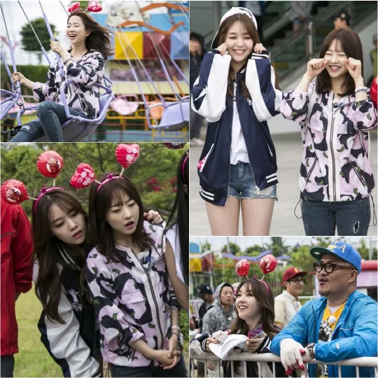 Park Bo Young dan Minah bermain di taman hiburan. ©KBS