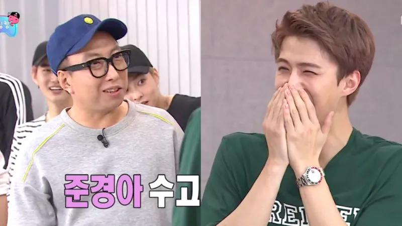 Sehun (kanan) tertawa setelah dipanggil Willis © MBC