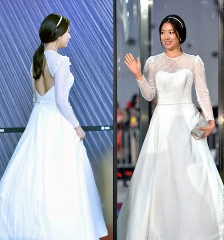 Park Shin Hye memilih gaun bak seorang Juliet @kpopstarz.com