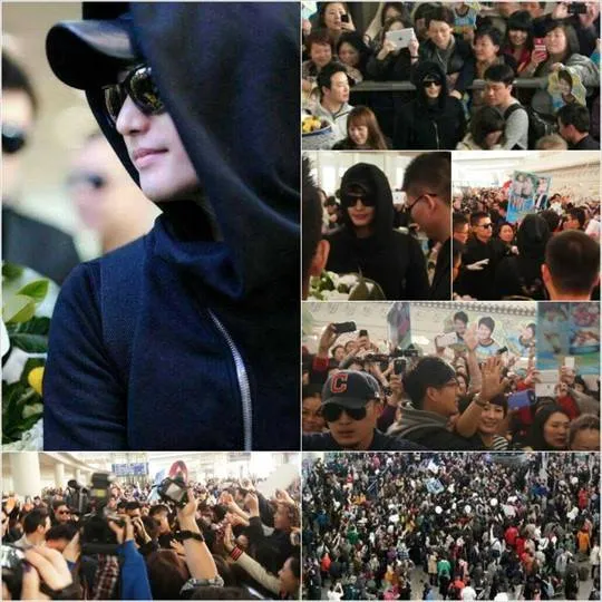 Park Shi Hoo disambut di bandara via Allkpop