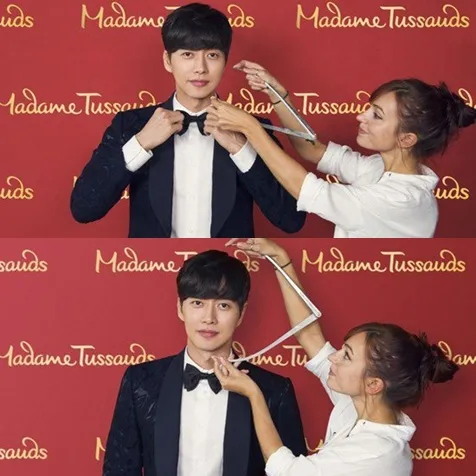 Park Hae Jin saat menjalani pengukuran di Madame Tussauds © Madame Tussauds