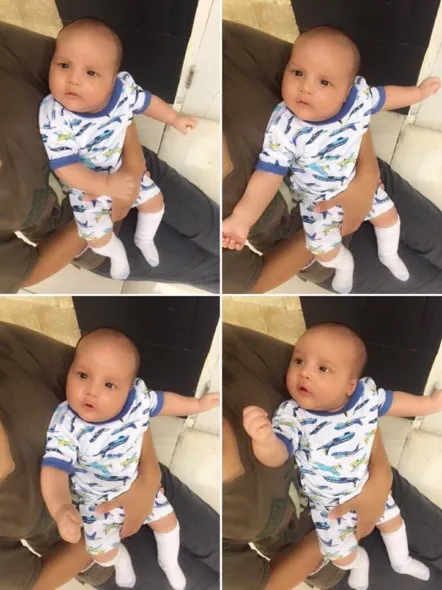 Baby Raja semakin bulat, ganteng, dan menggemaskan! © instagram.com/adeliapasha