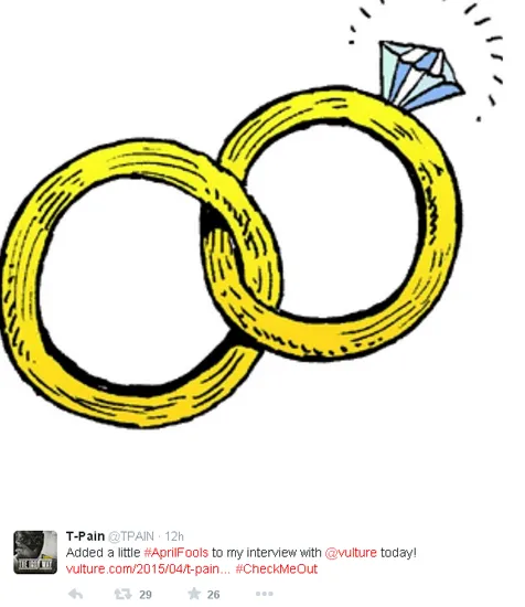 T-Pain berbohong soal pertunangan Pattinson & FKA Twigs @ twitter.com/tpain