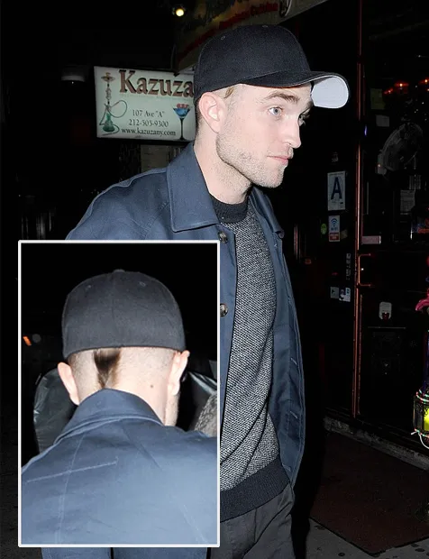 Kira-kira bagaimana jadinya jika topi Pattinson dibuka ya? @ dailymail.co.uk