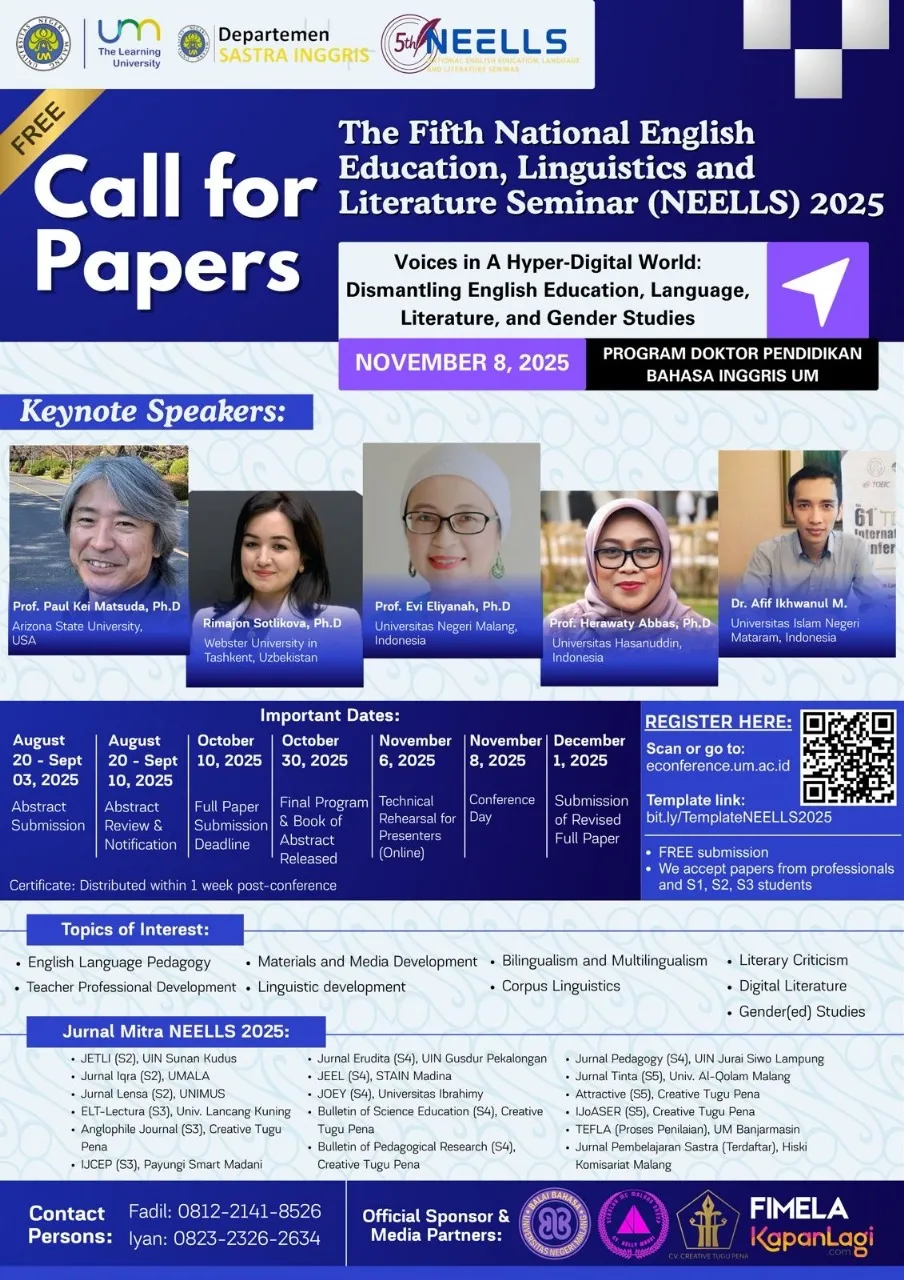 Keynote Speakers NEELLS 2025 (cr: special)