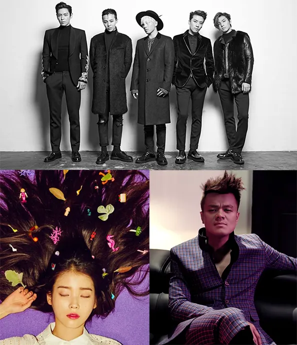 Selamat kepada tiga juara Artist of the Year 2015. © soompi.com